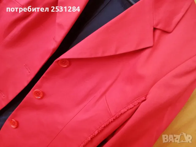 Червено сако , спортно-елегантно сако Betty Barclay, размер L, снимка 5 - Сака - 49846938