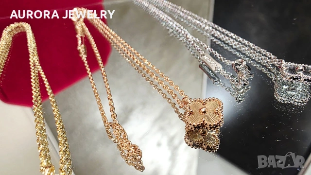 Van Cleef & Arpels VCA Gold Clear Sweet Alhambra Clover Дамско Колие, снимка 9 - Колиета, медальони, синджири - 53405071