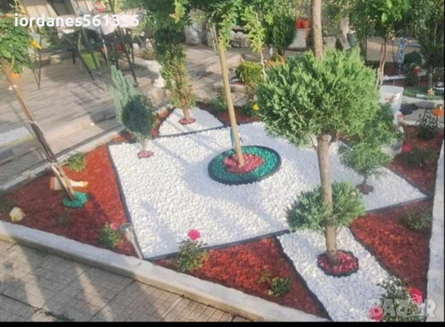 Бял Чакъл от Бял Камък за украса и Декорация на градинки дворни площи, снимка 7 - Градински мебели, декорация  - 50778044