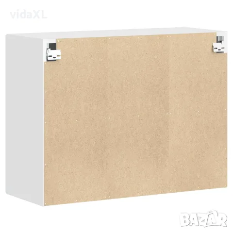 vidaXL Кухненски стенен шкаф Porto, бял, инженерно дърво, снимка 8 - Шкафове - 56148225