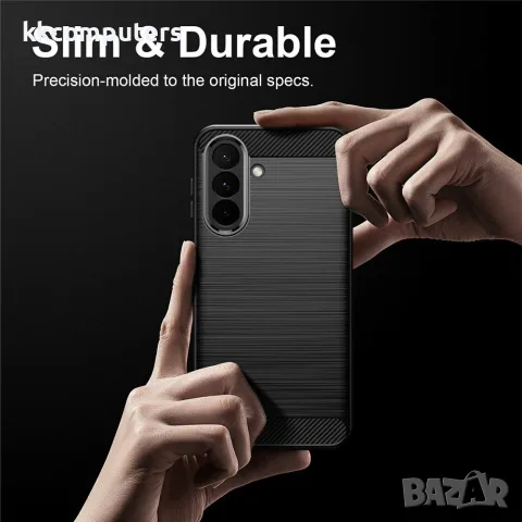 За Samsung Galaxy A27 5G TPU Калъф Carbon Fiber Brushed със Скрийн Протектор – 3 цвята, снимка 9 - Калъфи, кейсове - 55885656