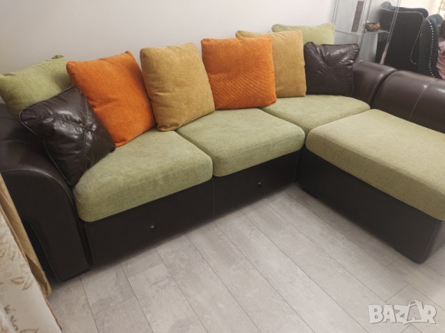 Кожен диван , снимка 4 - Дивани и мека мебел - 41776688