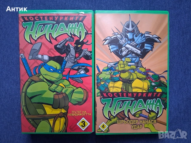 ЛОТ Видеокасети VHS Костенурките Нинджа Батман Супермен Лъки Люк Корто Малтиеца Скуби Ду  , снимка 9 - Други жанрове - 53706602