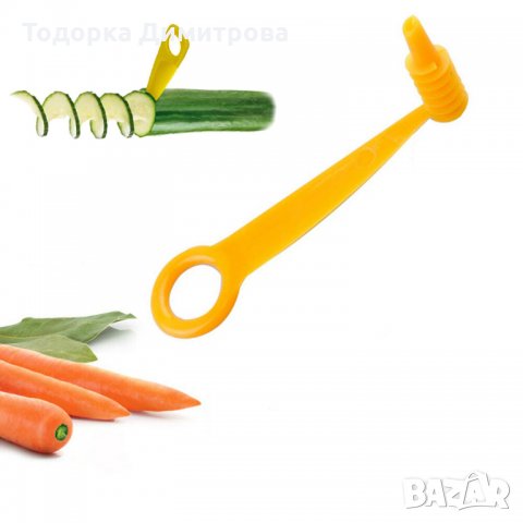 Мини нож за рязане на зеленчуци във формата на спирали, снимка 3 - Аксесоари за кухня - 35733899