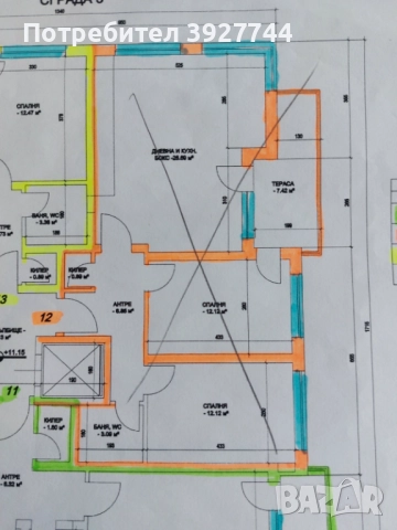 Продавам 3-стаен апартамент в Кючук Париж!