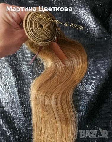 Индийска естествена коса на цяла треса , снимка 4 - Аксесоари за коса - 53039386