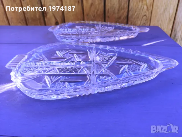 Ново. Кристални чинии за ядки, снимка 3 - Чинии - 48110548