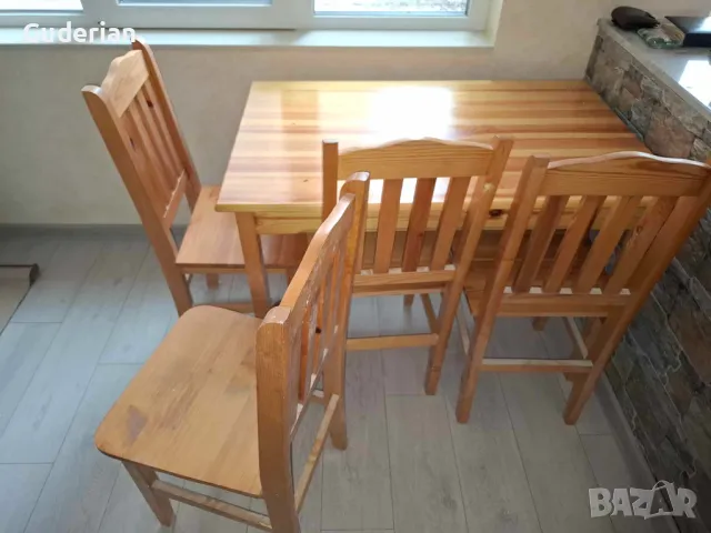 Маса за трапезария, комплект със столове