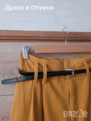 Панталон висока талия ZARA горчица , снимка 9 - Панталони - 52500070