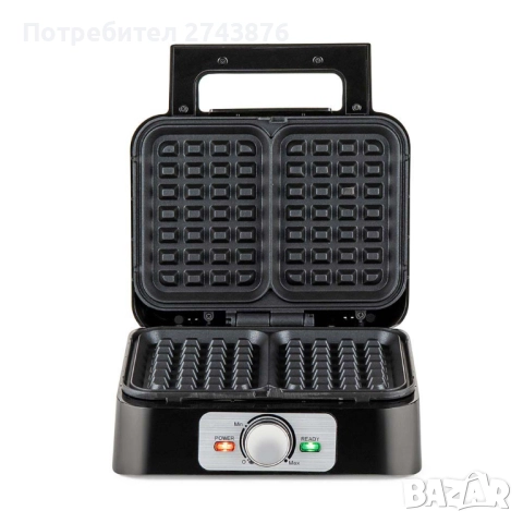Уред за гофрети белгийска вафла Muhler MHT-1666WXL, 1600W, снимка 4 - Гофретници - 51874595