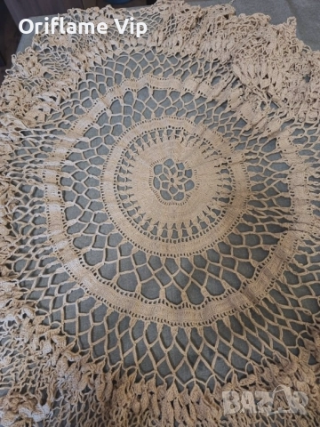 Покривка за кръгла маса за довършване, снимка 2 - Декорация за дома - 52857659