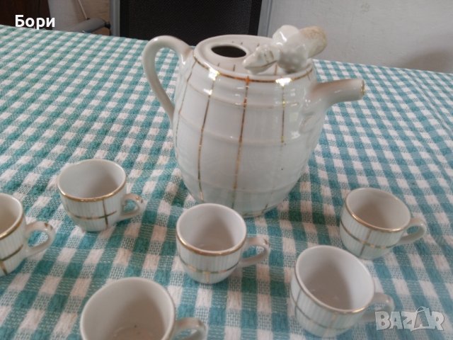 Порцеланов к-т за ракия, снимка 6 - Сервизи - 41436520
