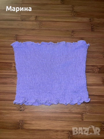 лилава мини блуза за жени