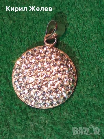 ИЗИСКАН СРЕБЪРЕН МЕДАЛЬОН СРЕБРО 925 с БЯЛ ЕМАЙЛ и КРИСТАЛЧЕТА 36407, снимка 18 - Колиета, медальони, синджири - 39547791