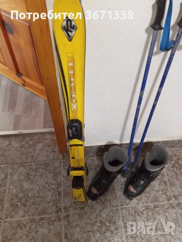Детски ски ски обувки и щеки , снимка 7 - Зимни спортове - 52428533