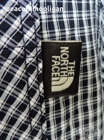 The North Face - оригинална мъжка карирана риза с къс ръкав за туризъм размер L, снимка 4 - Ризи - 48926278