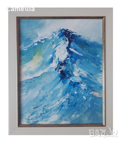 Картина: "Снежна земя" - планински пейзаж