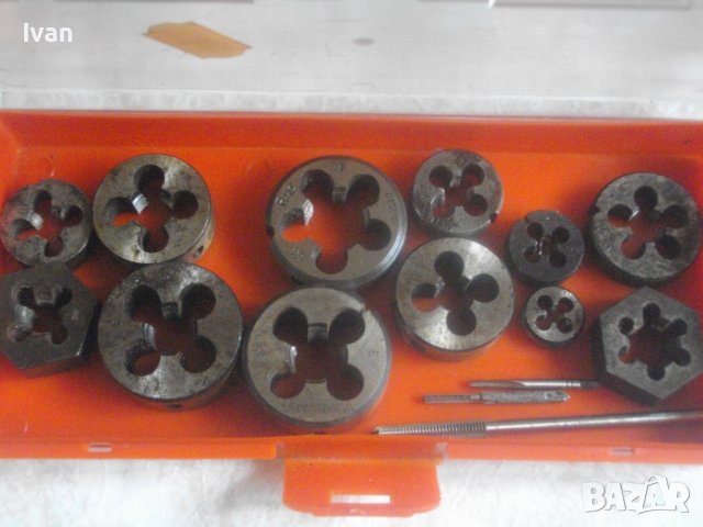 Плашки/Метчици За Външни/Вътрешни Резби-Старо Качество-Комплект 35 Части До М12/Комплект 15бр-До М16, снимка 5 - Други инструменти - 41357734