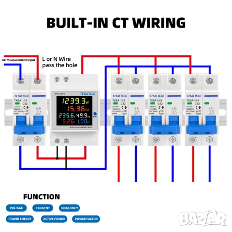D52-2066 6в1 AC монитор 220V, снимка 6 - Друга електроника - 49908920