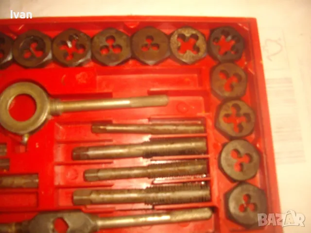 КОМПЛЕКТ 35 БРОЯ РЕЗБОНАРЕЗНИ МЕТЧИЦИ И ПЛАШКИ ЗА ВЪНШНИ/ВЪТРЕШНИ РЕЗБИ ДО М12, снимка 13 - Други инструменти - 48921876