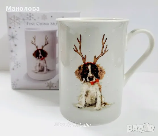 Порцеланова чаша мъг от костен порцелан.