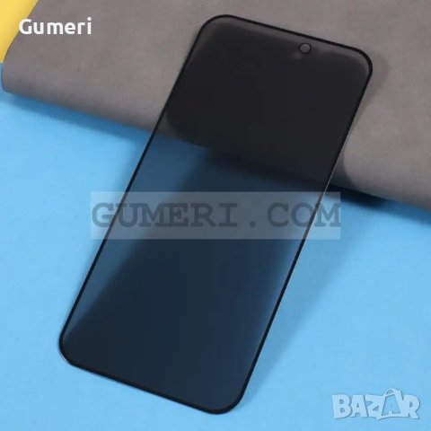 Apple iPhone 15 Pro  - Privacy Протектор За Целия Дисплей , снимка 4 - Фолия, протектори - 42203678