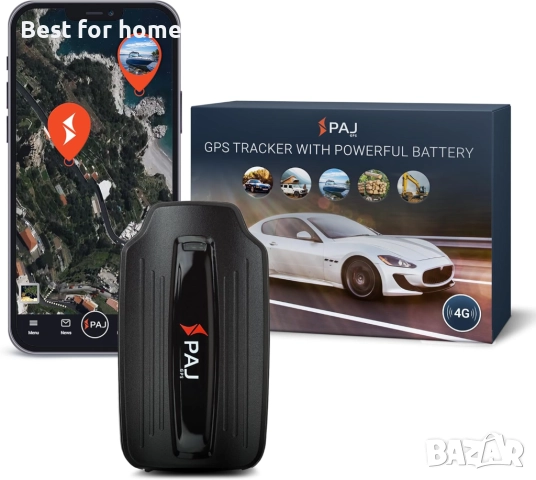 PAJ GPS Power Finder – GPS тракер в реално време с 90-дневен живот на батерията, магнитно закрепване