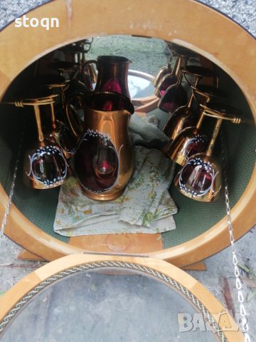 Луксозно буре с чаши и кана за вино , снимка 4 - Други ценни предмети - 41289413