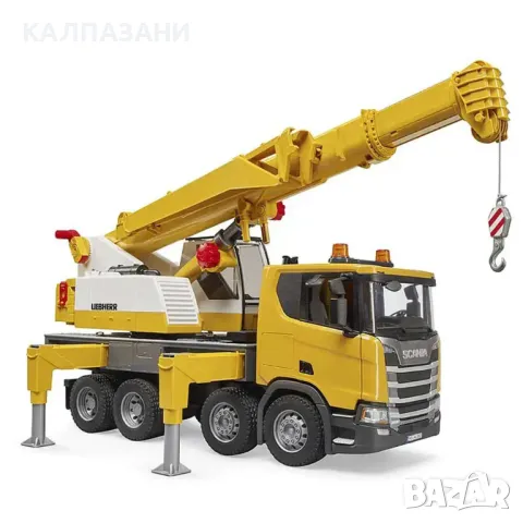BRUDER КАМИОН SCANIA SUPER 560R С КРАН LIEBHERR И L+S МОДУЛ 03571, снимка 3 - Коли, камиони, мотори, писти - 48977533