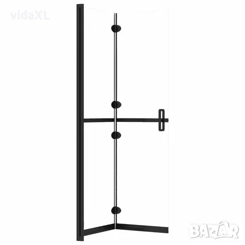 vidaXL Сгъваема стена за душ с прозрачно ESG стъкло, 80x190 см, снимка 5 - Душове - 56146078