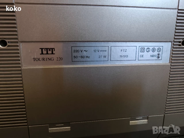 Ретро радио касетофон ITT, снимка 11 - Радиокасетофони, транзистори - 50711820
