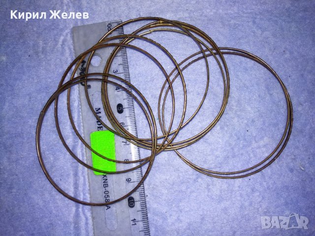 ЛОТ ТЪНКИ СТИЛНО ОРНАМЕНТИРАНИ СТОМАНЕНИ БРОНЗИРАНИ ГРИВНИ 37928, снимка 8 - Гривни - 40810525