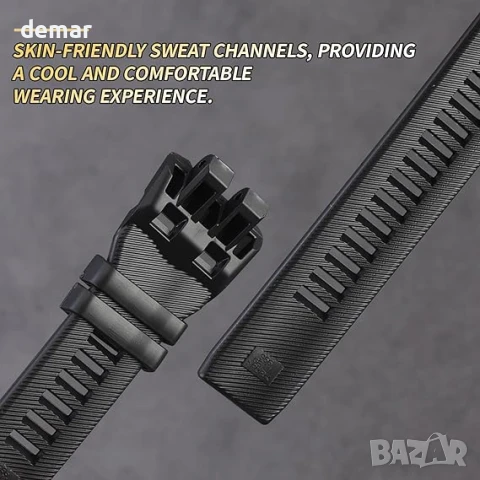 Мека силиконова резервна каишка за мъжки часовник Casio GBD-100, черна, снимка 4 - Мъжки - 51416373