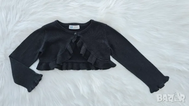 Детско болеро H&M черно и златно 2-4 години , снимка 9 - Детски пуловери и жилетки - 50114379