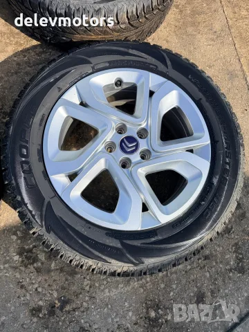 5x108, 7J ET42 17 цола алуминиеви джанти, 9818082477 65.1 централен отвор със зимни гуми от Citroen, снимка 5 - Части - 56240284