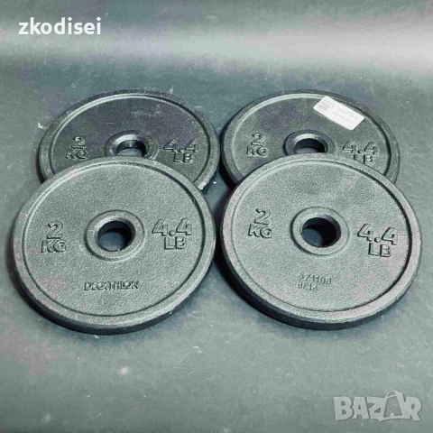 Тежести DECATLON 4x2кг., снимка 2 - Фитнес уреди - 52823717