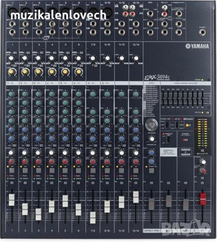 Yamaha EMX5014C 14-channel 1000W Powered Mixer - Аудио Миксер с вграден усилвател /МНОГО ДОБЪР/, снимка 16 - Ресийвъри, усилватели, смесителни пултове - 41262998