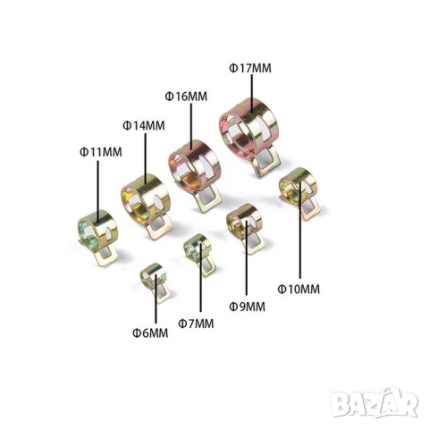 Пружинни скоби 160 броя, снимка 4 - Аксесоари и консумативи - 51380296