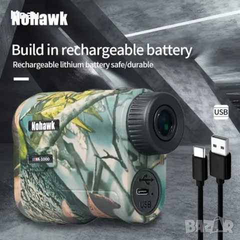 Акумулаторен лазерен далекомер NOHAWK, снимка 2 - Екипировка - 49167580
