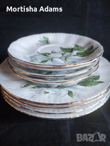 Английски тройни сетове- костен порцелан , снимка 6 - Сервизи - 52175467