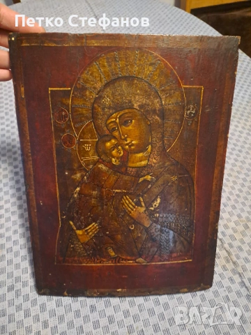 Старинна икона, снимка 2 - Антикварни и старинни предмети - 53578845
