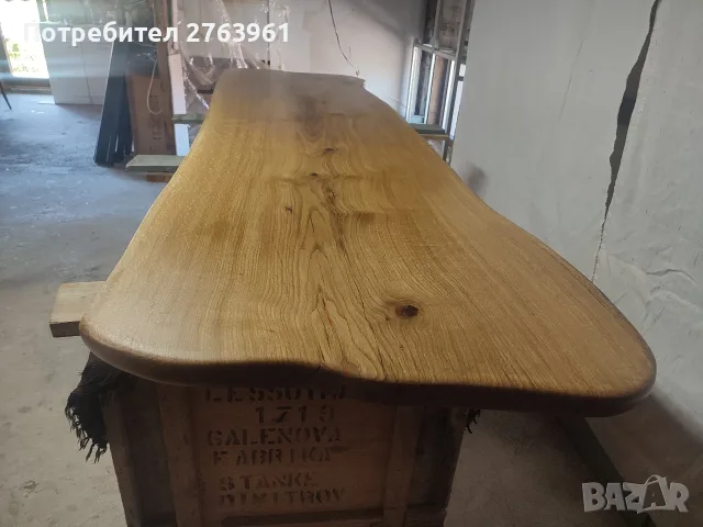 Дървен плот за маса от дъб, снимка 2 - Маси - 56108905