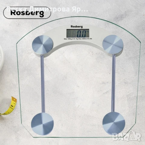 Дигитален кантар, батерия, LCDекран, 180кг