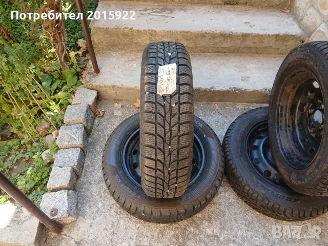Зимни гуми 6 джанти 13цола.145/70/13.Fulda÷Hankook-7 мм грайфер , снимка 5 - Гуми и джанти - 56155260