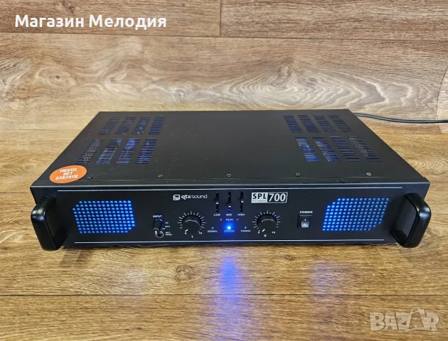 Крайно стъпало QTX Sound SPL 700EQ (2x350W) с вграден 3 канален еквалайзер – Отлично състояние!, снимка 3 - Ресийвъри, усилватели, смесителни пултове - 56160077
