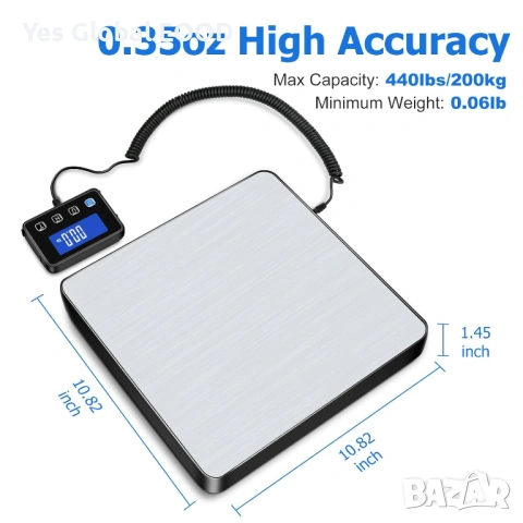 KUAIVO Професионална везна 200kg/10g LCD, снимка 4 - Други инструменти - 53640017