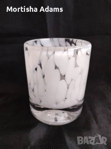 Стъклена ваза , снимка 2 - Вази - 48554063