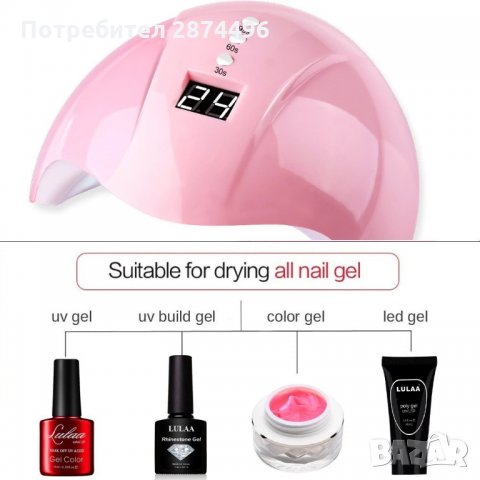 2782 UV печка за маникюр 36W – автоматична, снимка 3 - Продукти за маникюр - 35789779