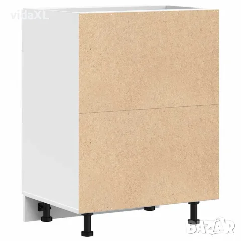 vidaXL Кухненски шкаф "Lyon" бял, инженерно дърво, снимка 7 - Шкафове - 56148211