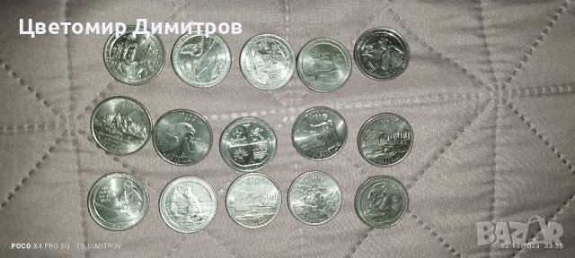 1/4 dollar USA quarter , снимка 7 - Нумизматика и бонистика - 39297604